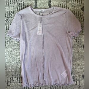 Mesh Lilac Short Sleeve